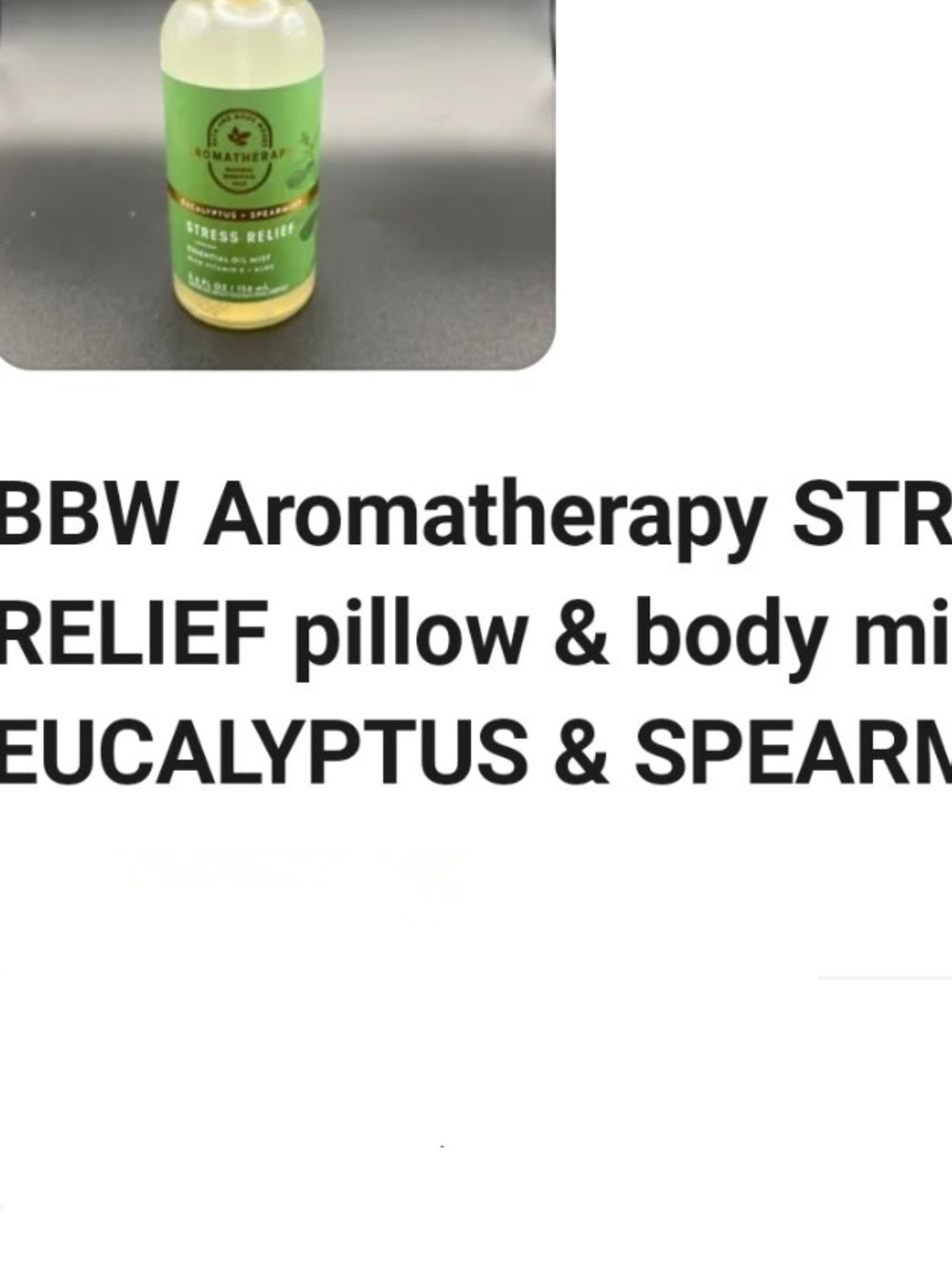 Stress Relief Pillow & Body Mist - Eucalyptus & Spearmint (Green)